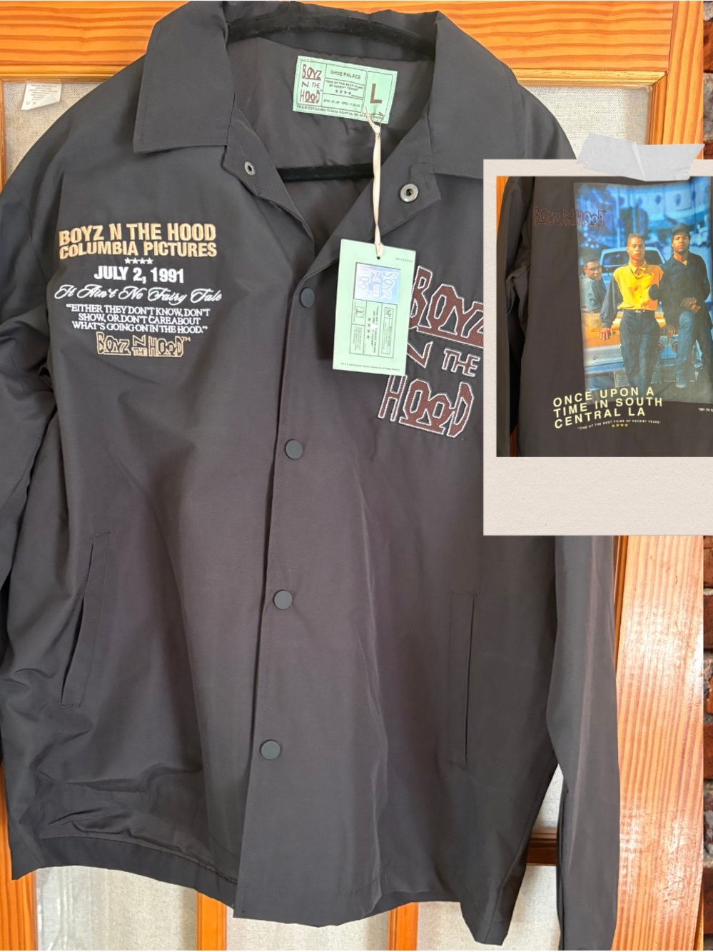 Boyz N The Hood Black Coach Jacket - Official Design